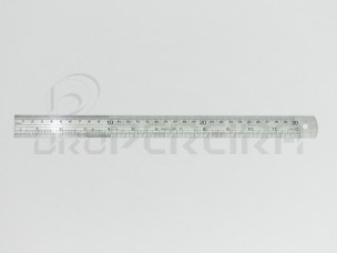 REGUA INOX 30Cm C/CONVERSAO