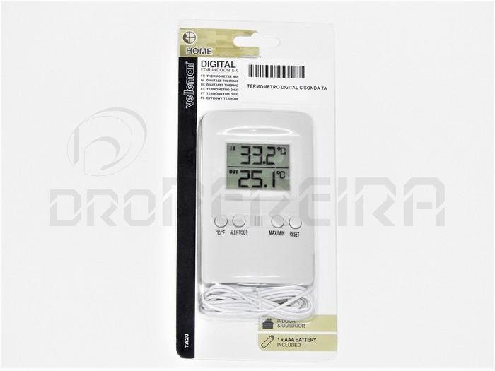 Velleman TA20 Digital In/Out Thermometer
