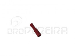 TERMINAL MPD CILINDRICO FEMEA 1mm VERMELHO