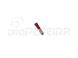 TERMINAL MPD CILINDRICO MACHO 1mm VERMELHO