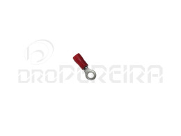 TERMINAL REDONDO 1mm FURO 4mm RVL1.25-4 VERMELHO