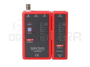 TESTADOR DE REDE RJ11, RJ45, BNC UT681C UNI-T