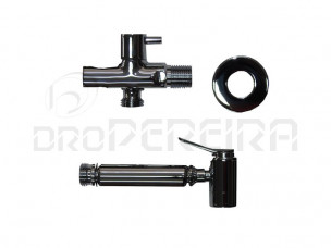 TOMADA AGUA SUPORTE P/CHUVEIRO BIDÉ CROMADO