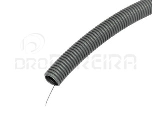 TUBO GRIS ANELADO 25mm C/GUIA (m)