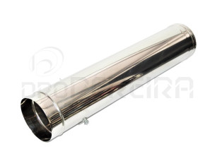 TUBO INOX P/FUGAS C/REGISTO 100mm (1m)