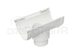 UNIÃO C/DESCARGA P/CALEIRA PVC BRANCA