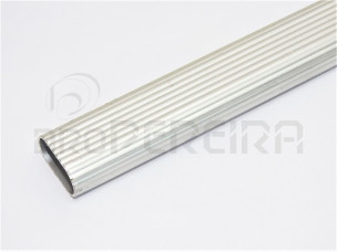 VARAO OVAL CANELADO ALUMINIO NATURAL (m)