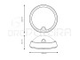 APLIQUE LED COM SENSOR IP54 - 4500K