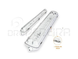 ARMADURA LED ESTANQUE 1x120Cm IP65 PC/INOX ESL9223 SLIGHTING