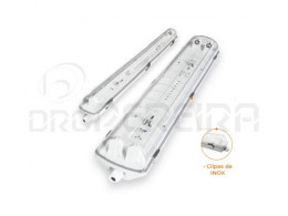 ARMADURA LED ESTANQUE 2x150Cm IP65 PC/INOX ESL9226 SLIGHTING