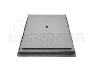 ARO C/TAMPA REBAIXADA PVC SIMPLES CINZA 40x40