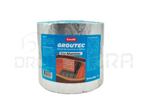 FITA - BANDA DE ALUMINIO ASFALTICA - GROUTEC 15 CM X12 MTS
