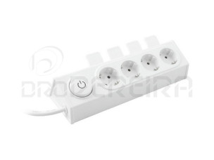BLOCO 4 TOMADAS COM INTERRUPTOR - CABO 1.5 MTS  ONLEX
