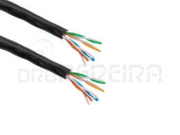 CABO REDE UTP CAT 6 CCA PRETO