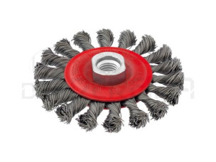CATRABUCHA DISCO AÇO ENTRANÇADO 115mm M14 - MACFER