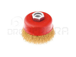 CATRABUCHA TAÇA AÇO LATONADO 60mm M14 MACFER