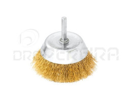 CATRABUCHA TAÇA AÇO LATONADO 75mm C/PERNO MACFER