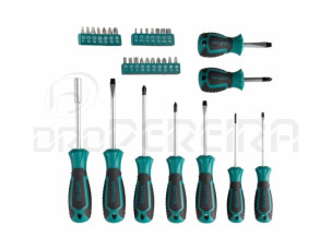 CONJUNTO CHAVE FENDA E PONTAS - 33 PCS VATTON