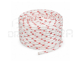 CORDA T/NYLON 16 TRANÇAS BR/VERM. 6mm (m)