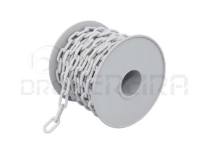 CORRENTE PLASTICO 08mm BRANCA (m)