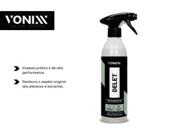 LIMPEZA PLÁSTICOS E BORRACHAS DELETE 500ML - VONIXX
