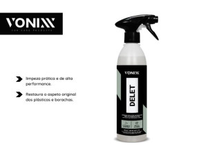 LIMPEZA PLÁSTICOS E BORRACHAS DELETE 500ML - VONIXX