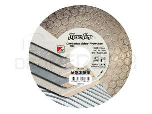 DISCO DIAMANTE CERAMICA 115mm x25 mm  EDGE PREMIUM MACFER