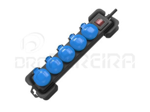 EXTENSAO QUINTUPLA IP54 C/ INTERRUPTOR E CABO 1.50 MTS