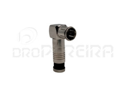 FICHA CONECTOR COMPRESSÃO P/R6 ANGULAR 90 GRAUS