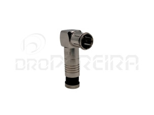 FICHA CONECTOR COMPRESSÃO P/R6 ANGULAR 90 GRAUS