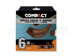 FITA CALAFETAGEM PERFIL P 9mm x 6m CASTANHO