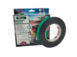 FITA COLA DUPLA FACE PRETA 19mm ESPUMA PE