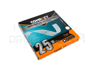 FITA VELCRO BRANCA  20mm  25 m 18401 COMPACT FIX