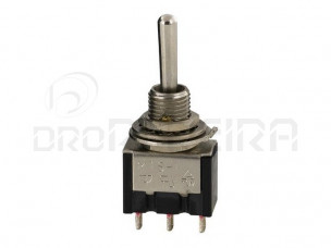 INTERRUPTOR MINI ALAVANCA ON-OFF-ON 3A 250V PRESSÃO
