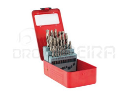 BROCA HSS RECTIFICADA JOGO 19PEÇAS 1-10mm MACFER