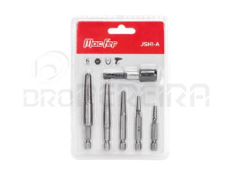 JOGO SACA PERNOS SEXTAVADO COM ADAP. MACFER JSH1-A 1/4 3-19 MM - 6 PCS