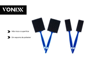 KIT 4 PINCEIS DETALHAMENTO EM ESPUMA VONIXX