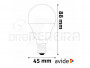 LAMPADA E14 DIMAVEL 4.9W LED RGBW C/ COMANDO