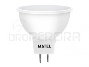 LAMPADA LED MR-16 DICROICA 12V 7W AMARELA