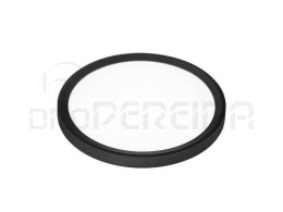PAINEL LED REDONDO SUPERFICIE NEGRO 230MM 18WATT 3CCT