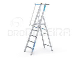 PLATAFORMA   ALUMINIO - 5 DEGRAUS COM CORRIMAO