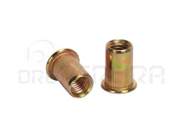 PORCA REBITAR AÇO PLANA M6X15 - 50 PCS MACFER