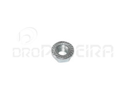 PORCA C/FLANGE RENDILHADA ZINCADA M10
