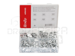 PORCA REBITAR ALUMINIO Cx. STOCK 165PÇS ARN165 MACFER