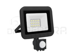 PROJECTOR ALUMINIO LED 10W C/SENSOR MATEL