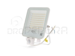 PROJETOR LED NAPOLI WHITE 50 WATT COM SENSOR MOVIMENTO CCT