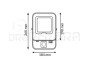 PROJETOR LED NAPOLI WHITE 50 WATT COM SENSOR MOVIMENTO CCT