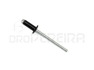 REBITE ALUMINIO 4x12mm LACADO PRETO