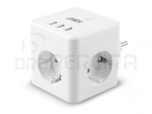 TOMADA POWERCUBE 10A 3x220V+3xUSB24651 ONLEX