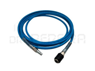 TUBO AR COMPRIMIDO 10x08 COM ENGATES RAPIDOS 5 METROS AZUL